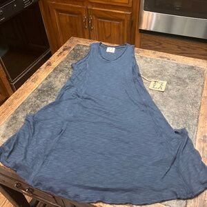 New With Tag Peoples Project L.A. Navy Girls T-Shirt Dress.  Sz. 7-8.